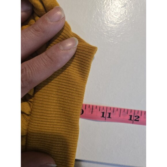 A New Day Quilted Orange Poof Short Sleeve Top, Sz XL - Picture 9 of 10